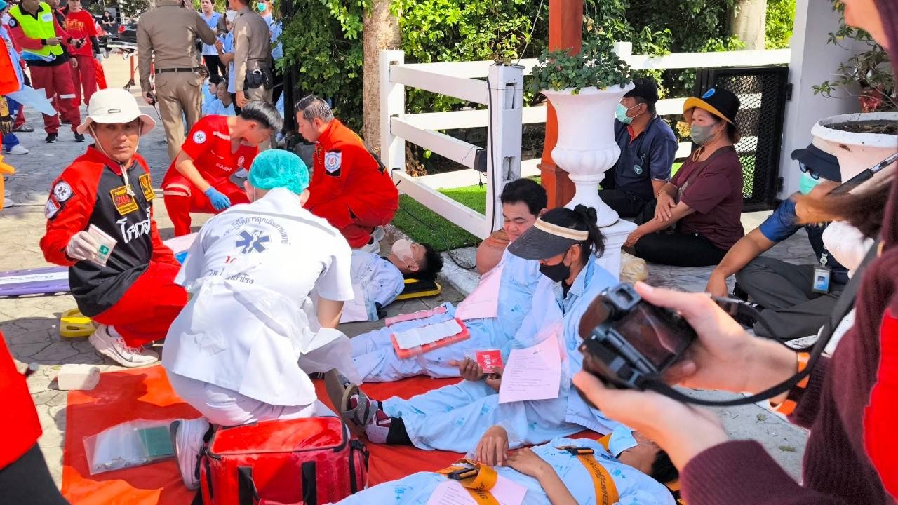 โครงการซ้อมแผนอุบัติเหตุหมู่ 2568